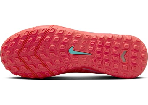 Nike Jr. Mercurial Vapor 16 Academy Little/Big Kids' TF Low-Top Soccer Shoes (FQ8284-800, Ember Glow/Aurora Green) Size 5.5