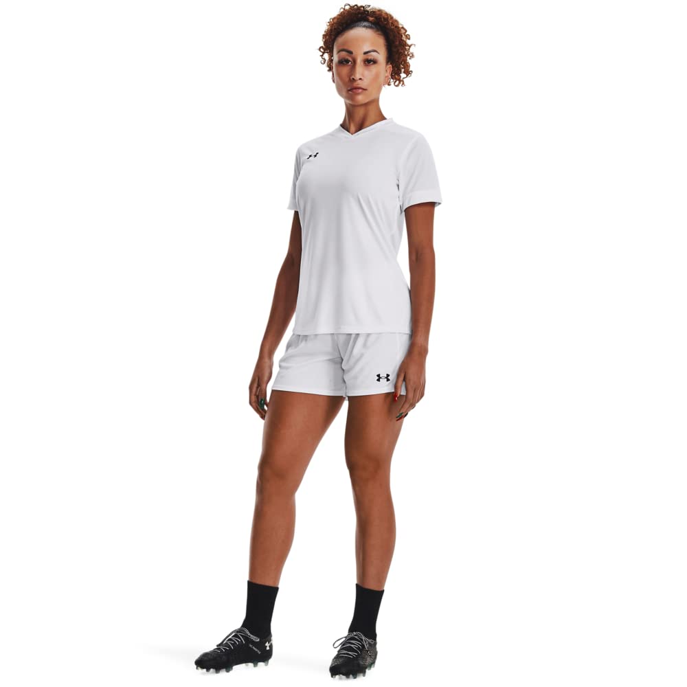 Under Armour Womens Maquina 3.0 Jersey, (100) White / / Black, Small