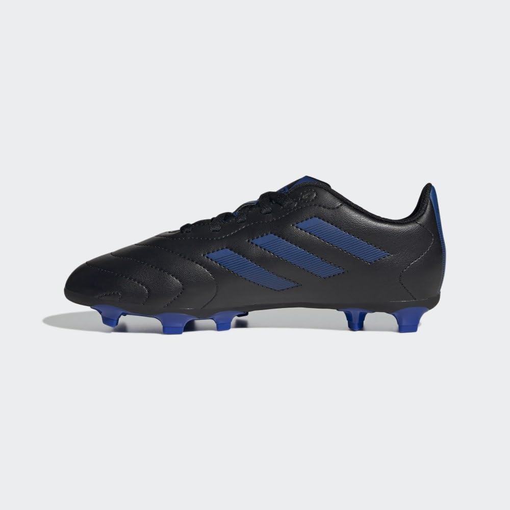Adidas Child-Unisex Goletto VIII Firm Ground Soccer Cleats - Kids Soccer Shoe, black and blue size 5