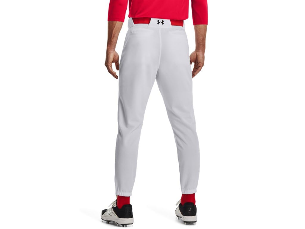 Under Armour Men's Utility Baseball Pant Closed 22, (100) White / / Black, Medium