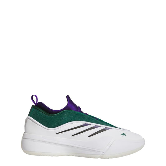 adidas Unisex Dame 9 Basketball Sneaker, White/Black/Collegiate Green, 12 US Men