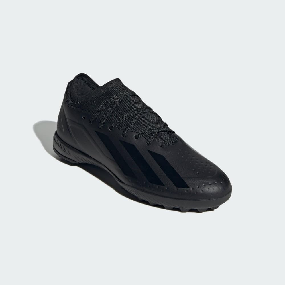 adidas Unisex X Crazyfast.3 Turf Sneaker, Core Black/Core Black/Core Black, 8.5 US Men