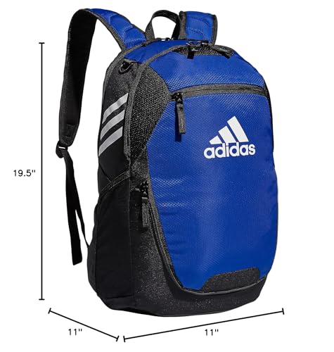 adidas Stadium Team Sports Backpack for Men and Women (36l) Durable Athletic Laptop Bag, Royal Blue/3.0, One Size