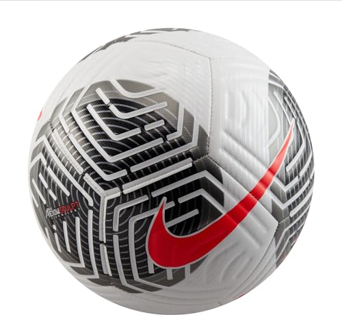 NIKE FB2894-100 NK Academy - FA23 Recreational Soccer Ball Unisex Adult White/Black/Bright Crimson Size 3