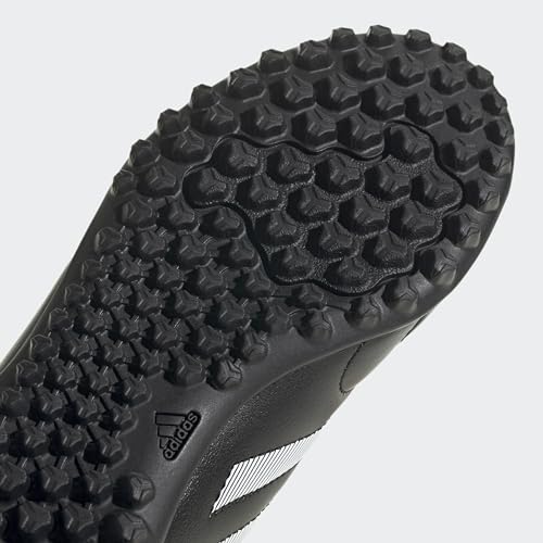 adidas Goletto Turf Soccer Shoe, Black/White/Metallic, 5.5 US Unisex Big Kid
