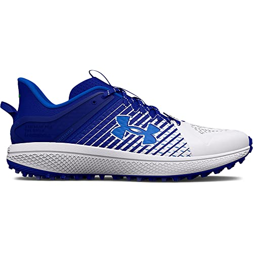 Under Armour Men's Yard Low Turf Baseball Shoe, (401) Royal/White/White, 6.5