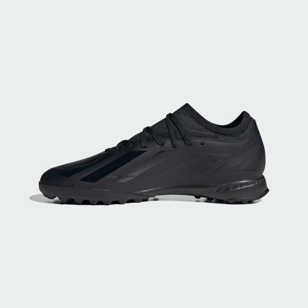 adidas Unisex X Crazyfast.3 Turf Sneaker, Core Black/Core Black/Core Black, 8.5 US Men