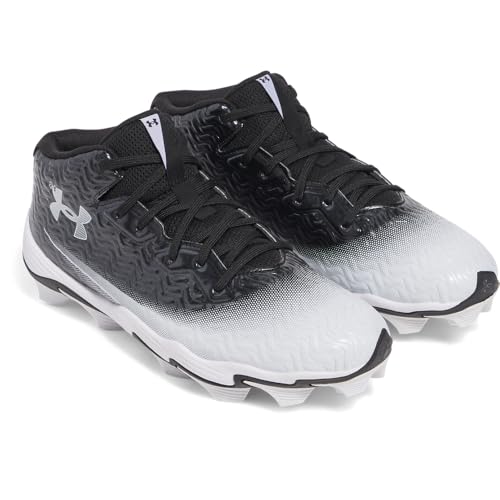 Under Armour Men's Spotlight Hammer RM, (001) Black/White/White, 7, US