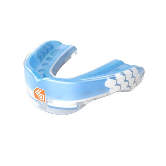 Shock Doctor Gel Max Convertible Strap or Strapless Sport Anti-Grinding, Anti-Clench Football, Basketball, Weightlifting, MMA, Boxing, Krav MAGA Mouthguard, El Protectar Bucal Power Carbon