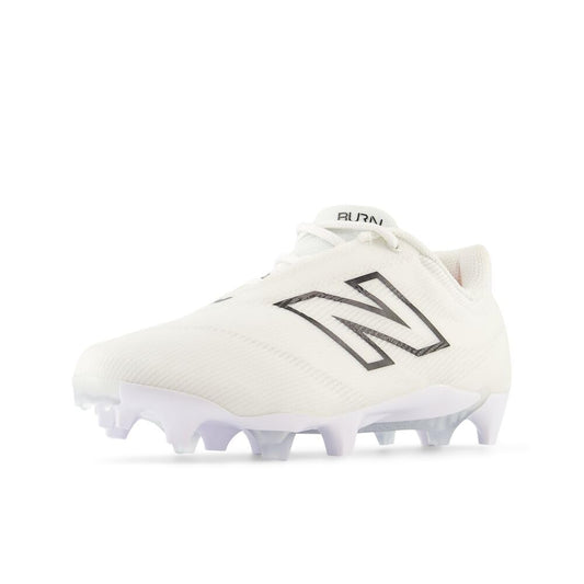 New Balance Women's BurnX4 Lacrosse Shoe, White/Black, 6