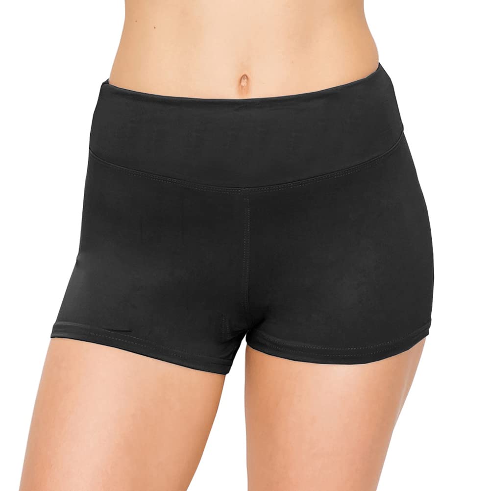ALWAYS Women Boyshort Underwear Panties - Soft Stretch Boxer Brief Yoga Shorts 3 Pack Black Large