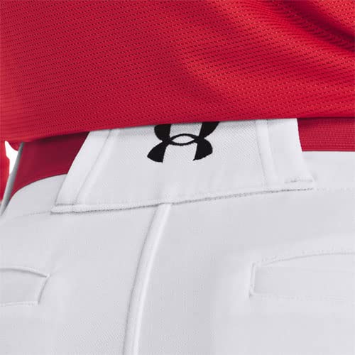 Under Armour Men's Gameday Vanish Knicker 21 Pants, White (100)/Black, Large