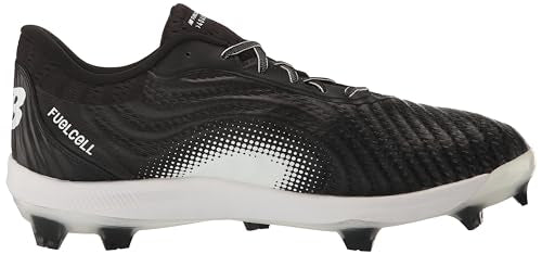 New Balance Men's FuelCell 4040 V7 Molded Baseball Shoe, Black/Optic White, 11
