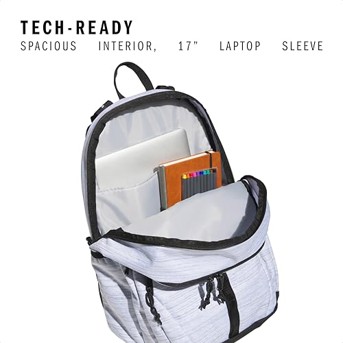adidas Prime Backpack for Work, Travel Bag for Women and Men with Padded Compartment for Laptop, Two Tone White/Black/2, One Size
