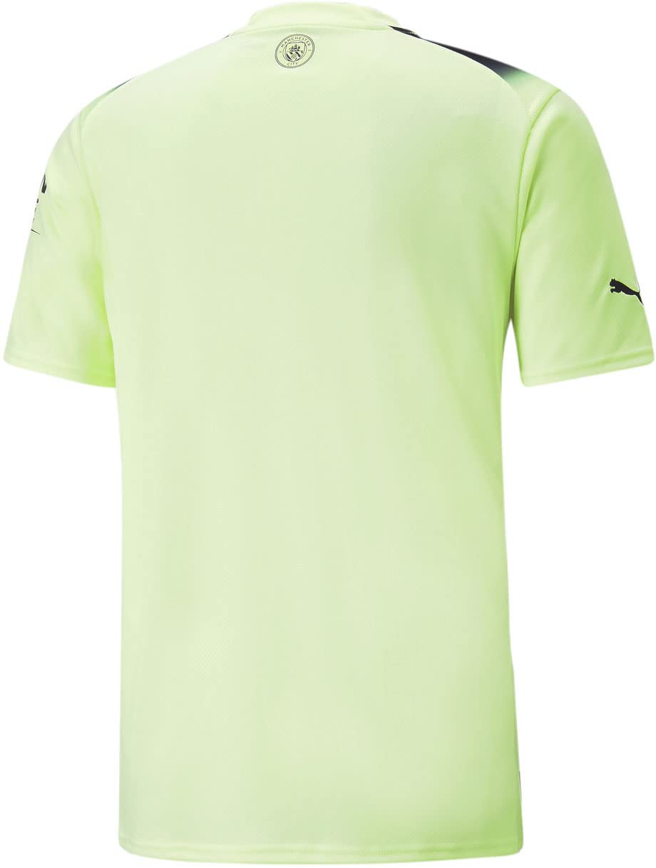 PUMA - Mens MCFC 3Rd Jersey Replica, Color Fizzy Light/Parisian Night, Size: Large