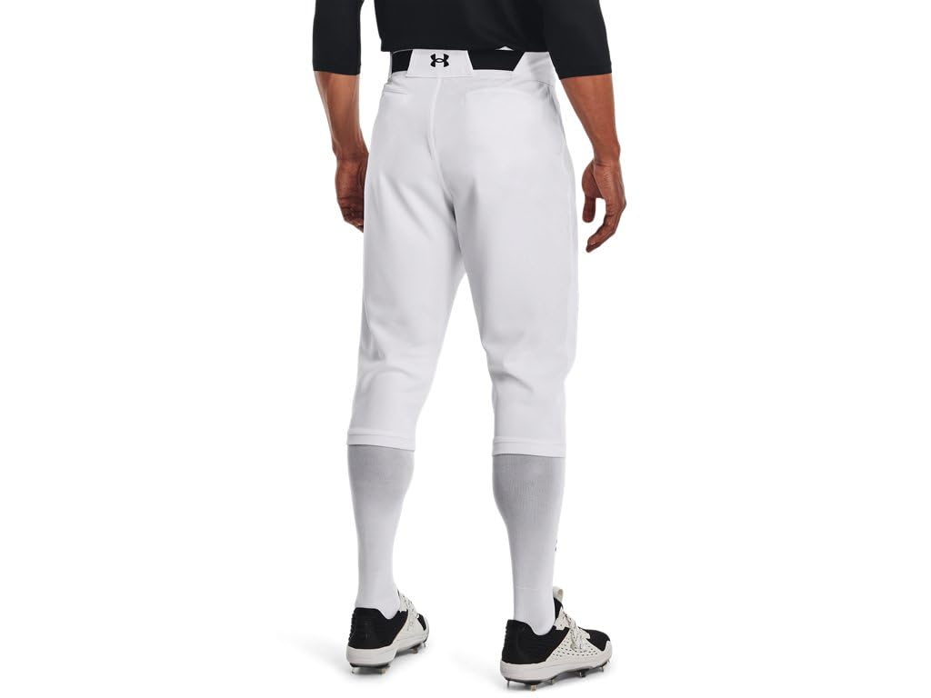 Under Armour Men's Utility Baseball Knicker 22, (100) White / / Black, Medium