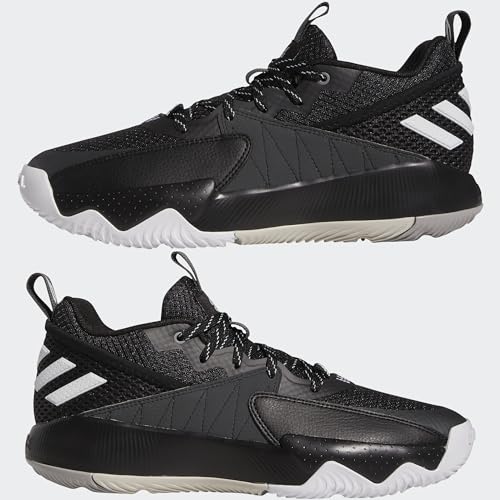 adidas Unisex Dame Extply 2 Basketball Shoe, Black/White/Grey, 9.5 US Men