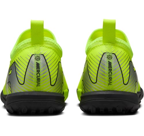 Nike Jr. Mercurial Vapor 16 Academy Little/Big Kids' TF Low-Top Soccer Shoes (FQ8284-700, Volt/Black) Size 5.5