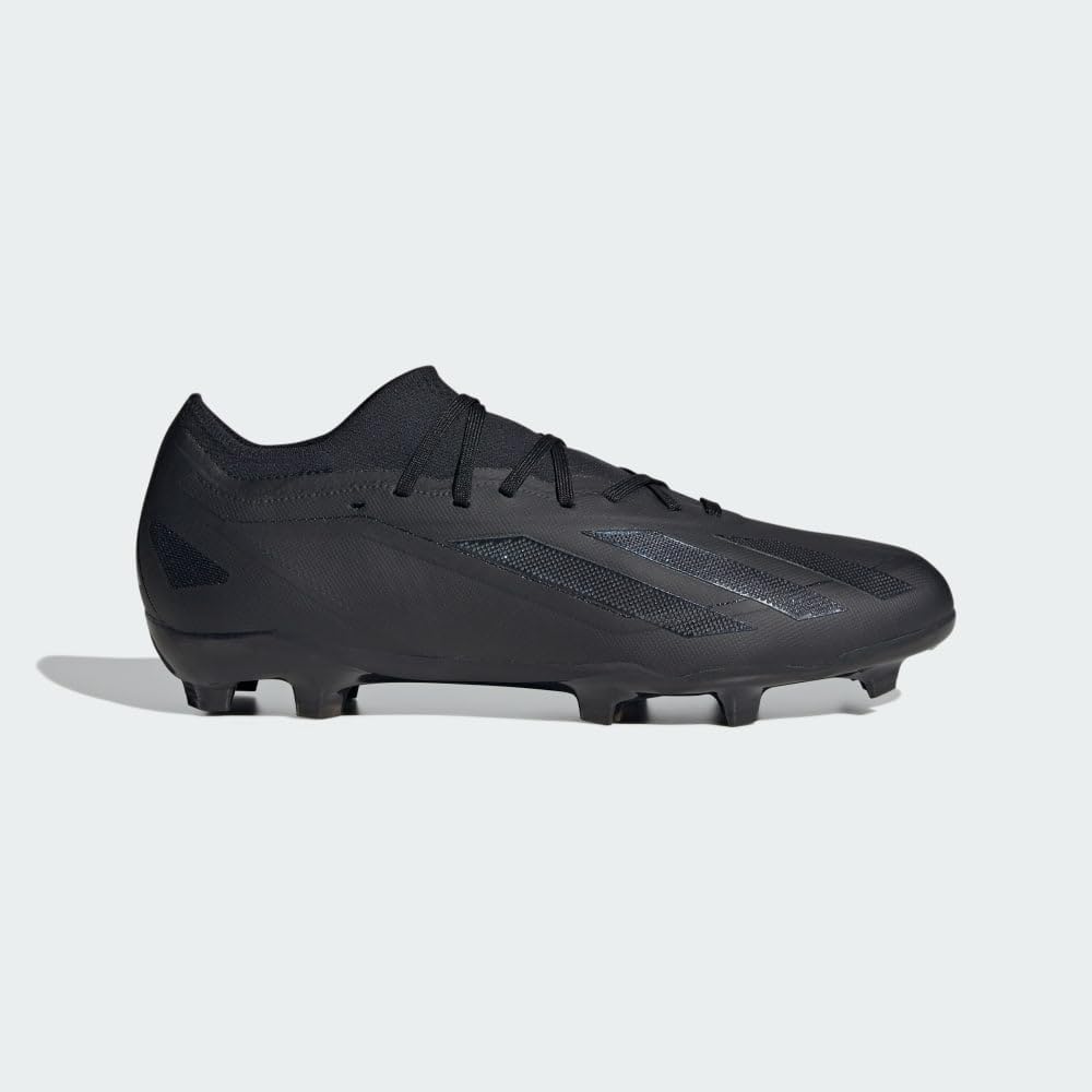 adidas Unisex X Crazyfast.2 Firm Ground Soccer Cleats Sneaker, Core Black/Core Black/Core Black, 7 US Men