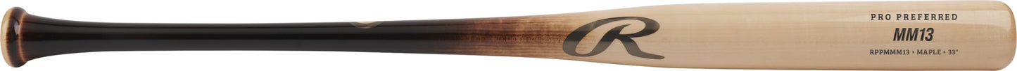 Rawlings | PRO PREFERRED Wood Baseball Bat | Manny Machado - MM13 Gameday Profile | Maple - 31"