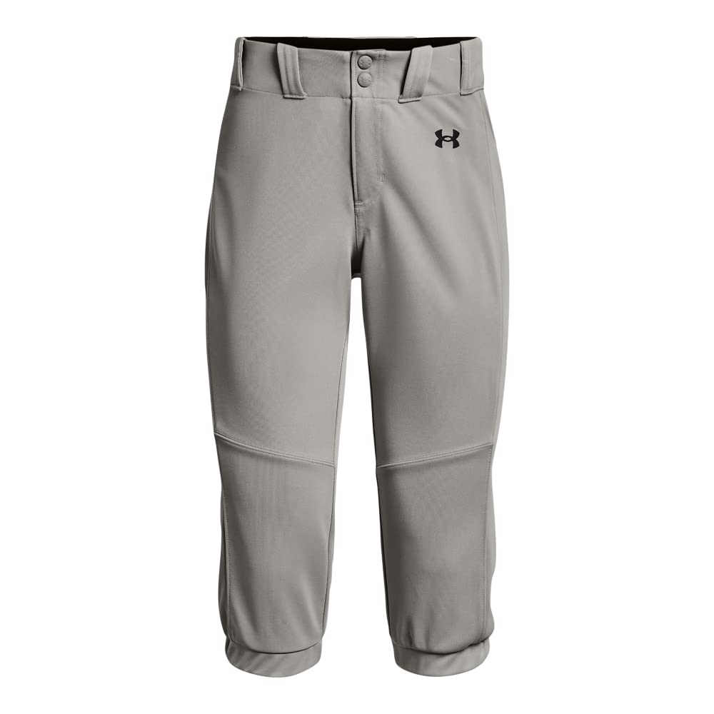 Under Armour Womens Utility Softball Pants 22, (075) Baseball Gray / / Black, Small