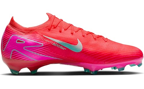 Nike Mercurial Vapor 16 Pro FG Low-Top Soccer Cleats (FQ8685-800, Ember Glow/Aurora Green) Size 8