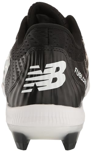 New Balance Men's FuelCell 4040 V7 Molded Baseball Shoe, Black/Optic White, 11