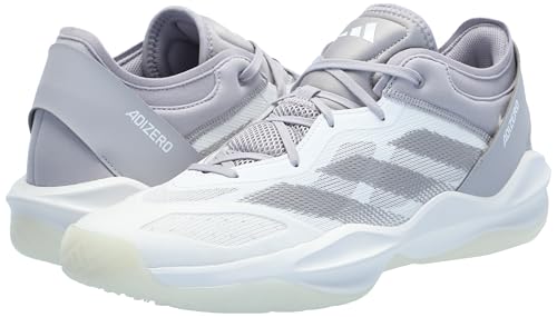 adidas Unisex Adizero Select 2.0 Basketball Sneaker, White/Glory Grey/White, 8 US Men
