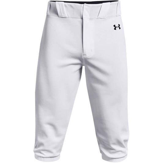 Under Armour Men's Gameday Vanish Knicker 21 Pants, White (100)/Black, Large