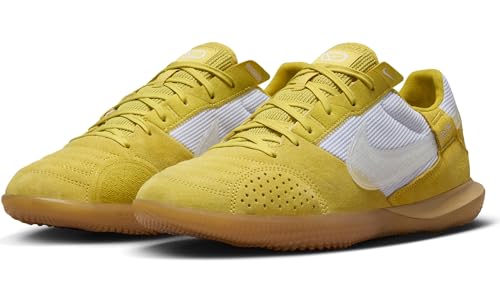 NIKE Men's Soccer Low, Saturn Gold White Gum Light Brown, 7.5