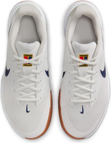 Nike Vapor Lite 3 Women's Hard Court Tennis Shoes (FZ2156-100, Summit White/Light Bone/Gum Medium Brow) Size 8.5