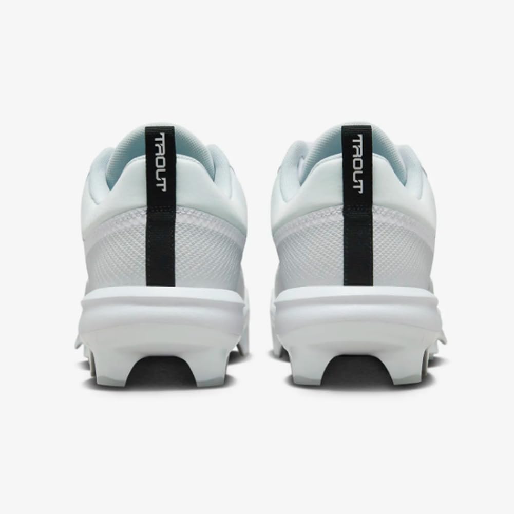 Nike Force Trout 9 Pro Low Rubber Baseball Cleats SZ 14 White | Black