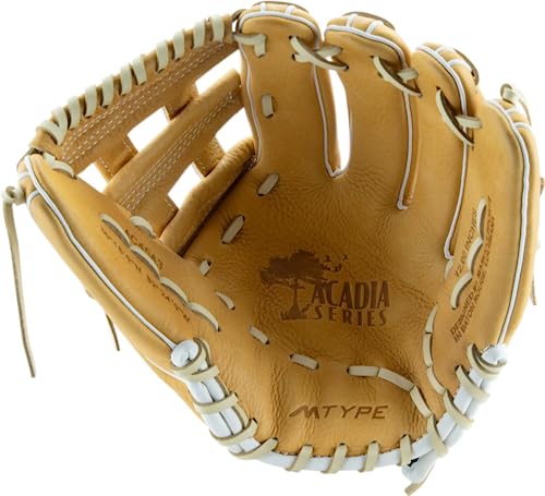 MARUCCI Acadia M Type V2 45A3 Baseball Glove, 12.00", H-Web, Right Hand Throw, MESA/Camel