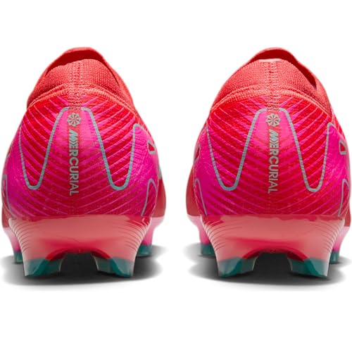 Nike Mercurial Vapor 16 Pro FG Low-Top Soccer Cleats (FQ8685-800, Ember Glow/Aurora Green) Size 8