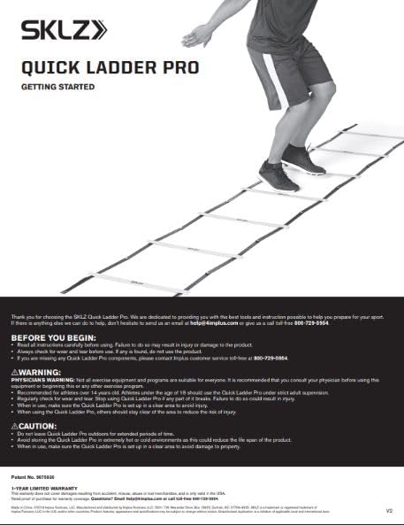 SKLZ Quick Ladder Running-equipment, 15-Feet US, Yellow