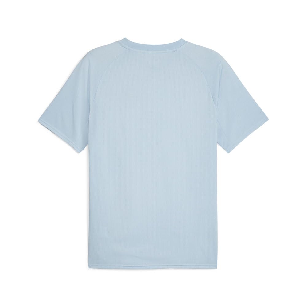 PUMA Men's Soccer Manchester City Pre-Match Jersey - Lightweight, Moisture-Wicking, Pro Fit, Team Branding (US, Alpha, Large, Regular, Regular, Blue)