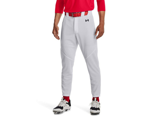 Under Armour Men's Utility Baseball Pant Closed 22, (100) White / / Black, Medium