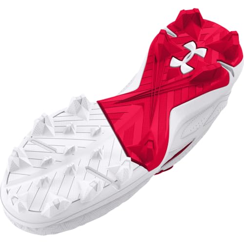 Under Armour Boys' Leadoff Low RM JR 3.0, (600) Red/White/Red, 6, US