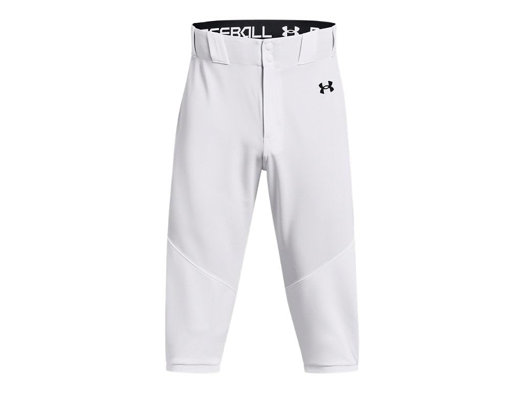 Under Armour Men's Utility Baseball Knicker 22, (100) White / / Black, Medium