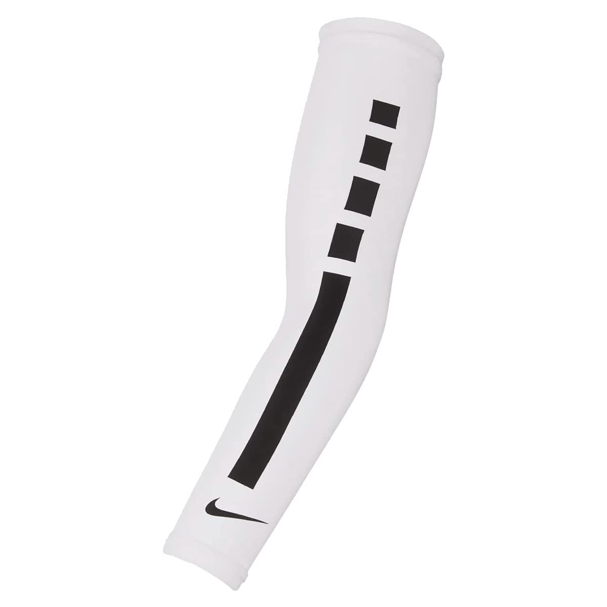 NIKE Pro Elite 2.0 Kids' Sleeves Size S/M (White), White/Black, Small