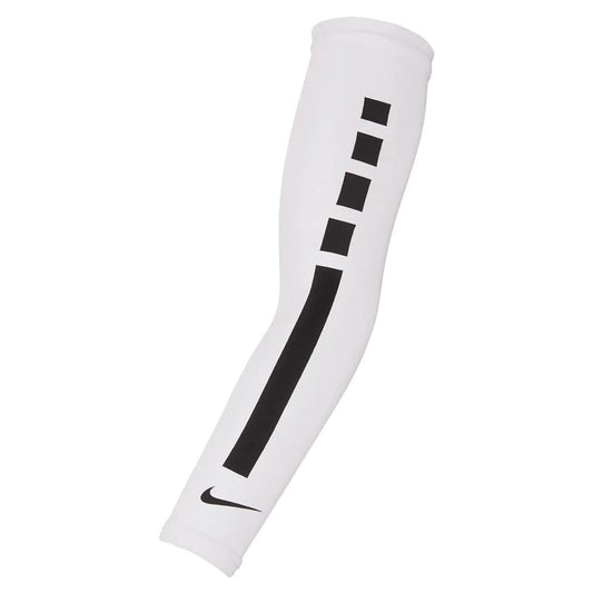 NIKE Pro Elite 2.0 Kids' Sleeves Size S/M (White), White/Black, Small