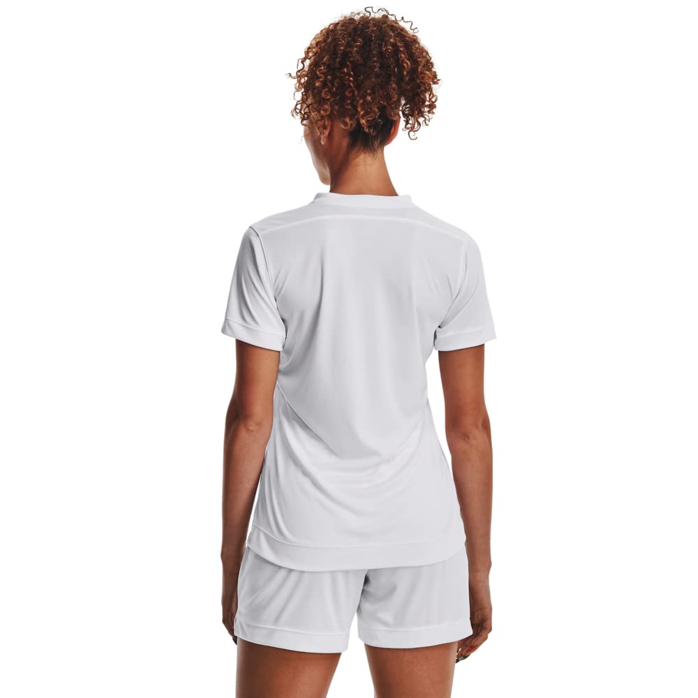 Under Armour Womens Maquina 3.0 Jersey, (100) White / / Black, Small