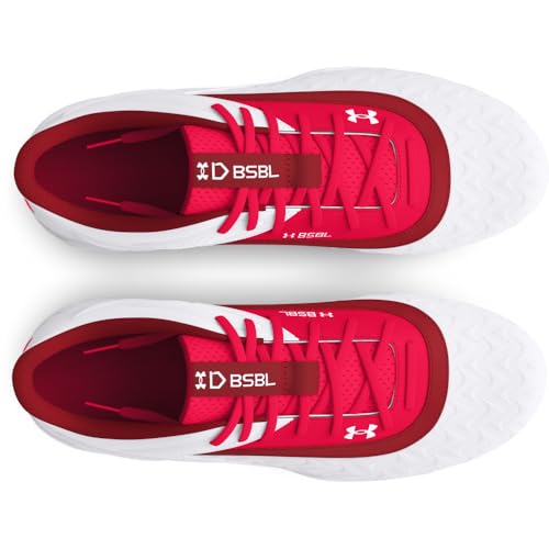 Under Armour Boys' Leadoff Low RM JR 3.0, (600) Red/White/Red, 6, US