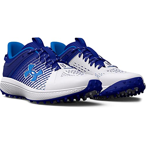 Under Armour Men's Yard Low Turf Baseball Shoe, (401) Royal/White/White, 6.5