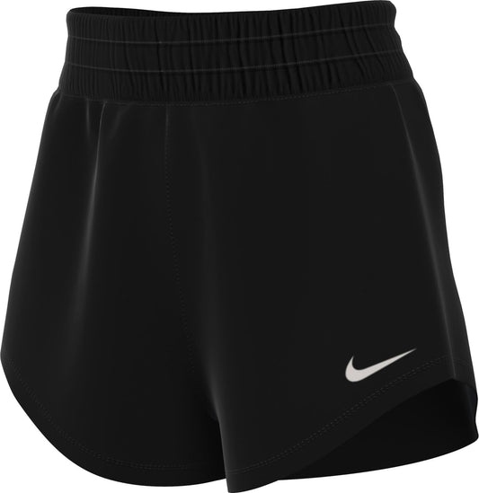 Nike One Women's Dri-FIT High-Waisted 3" Brief-Lined Shorts (Black, DX6014-010) Size Medium