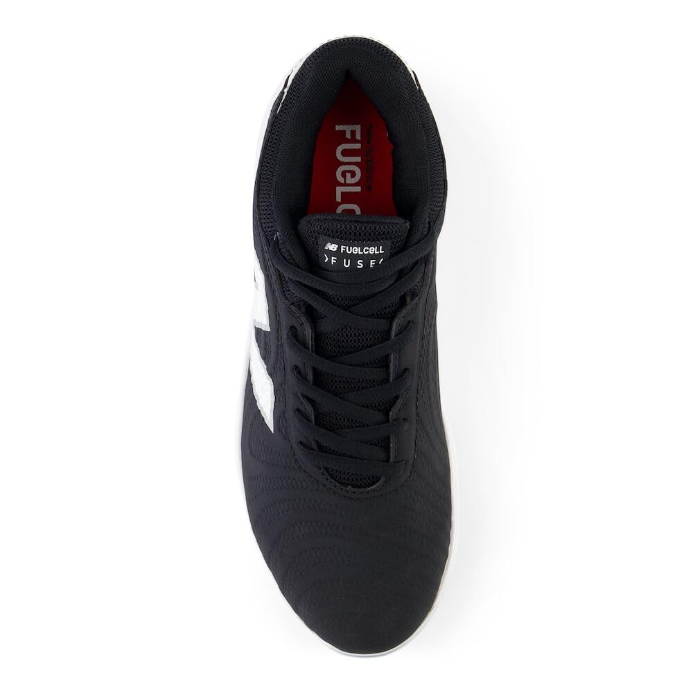 New Balance Women's FuelCell Fuse V4 Metal Softball Shoe, Black/Optic White, 9
