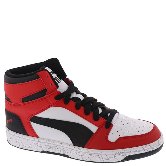 PUMA Rebound Layup Scratch Mens Basketball 12 DM US WhiteBlackRed