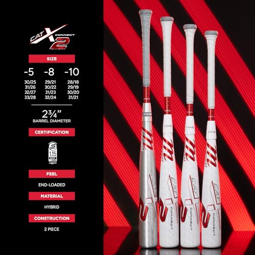 Marucci CATX2 Connect Senior League, 2 3/4" Barrel, -8 Drop, USSSA, End-Loaded