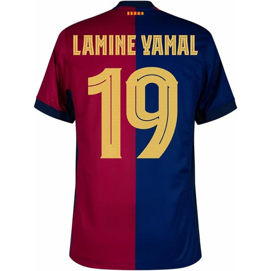 Lamine Yamal Home Soccer Jersey for Men Fan Version (US, Alpha, Medium, Regular, Regular, Home)
