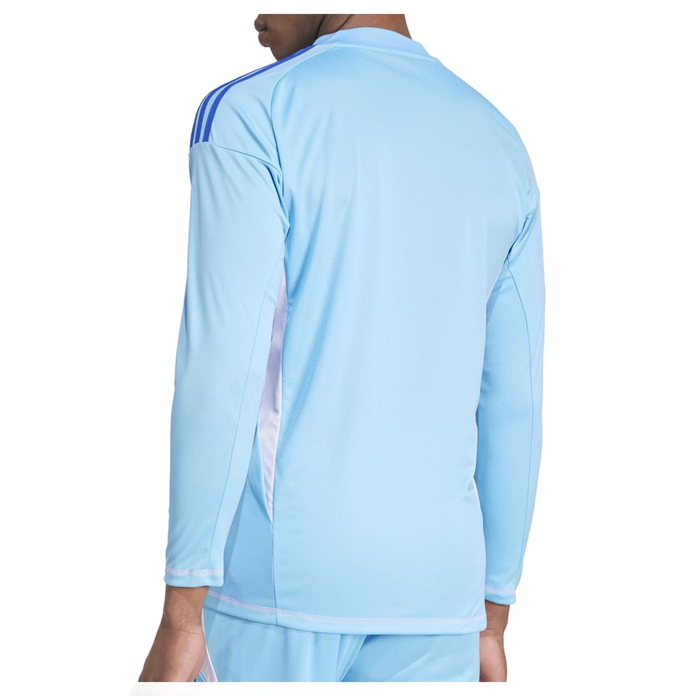 adidas Mens Tiro24 Competition Goal Keeper V Neck Short Sleeve Jersey Football Casual - Blue - Size M